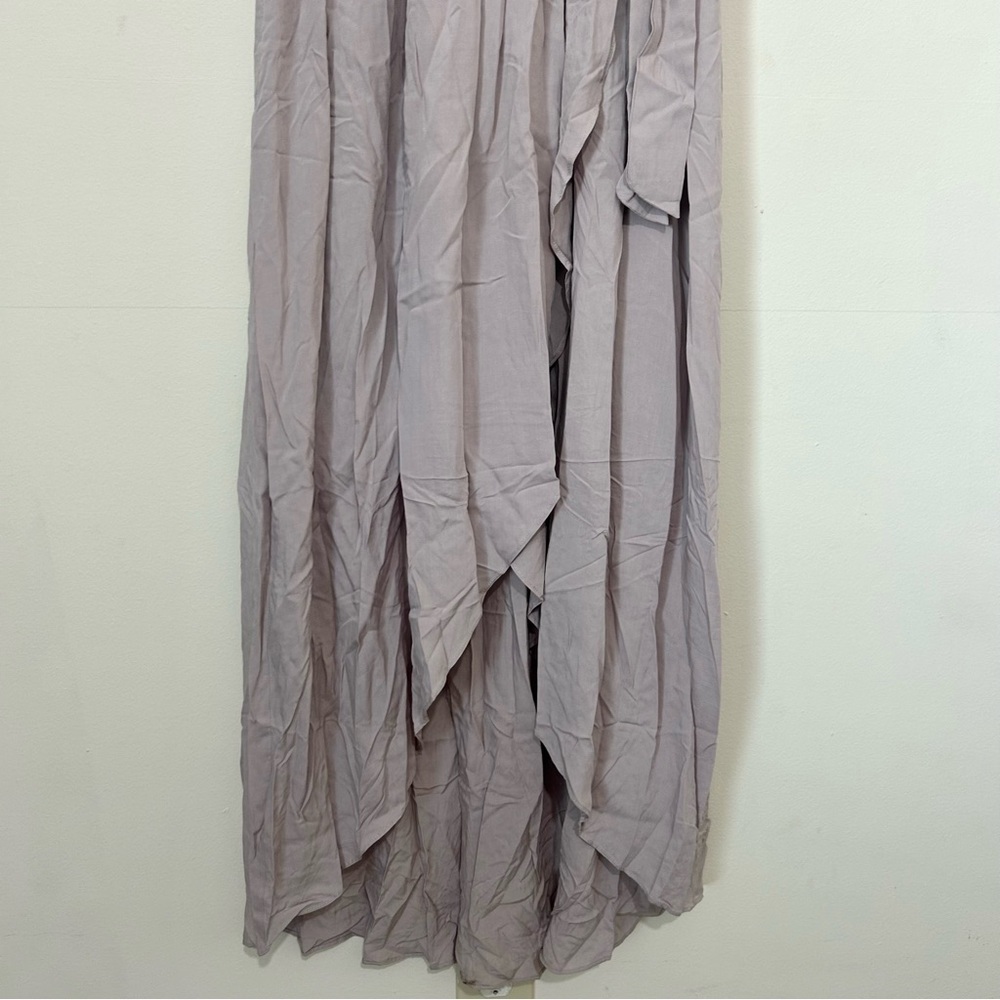 Jessakae Embroidered Hi Low Wrap Dress SIZE LARGE - Picture 4 of 7